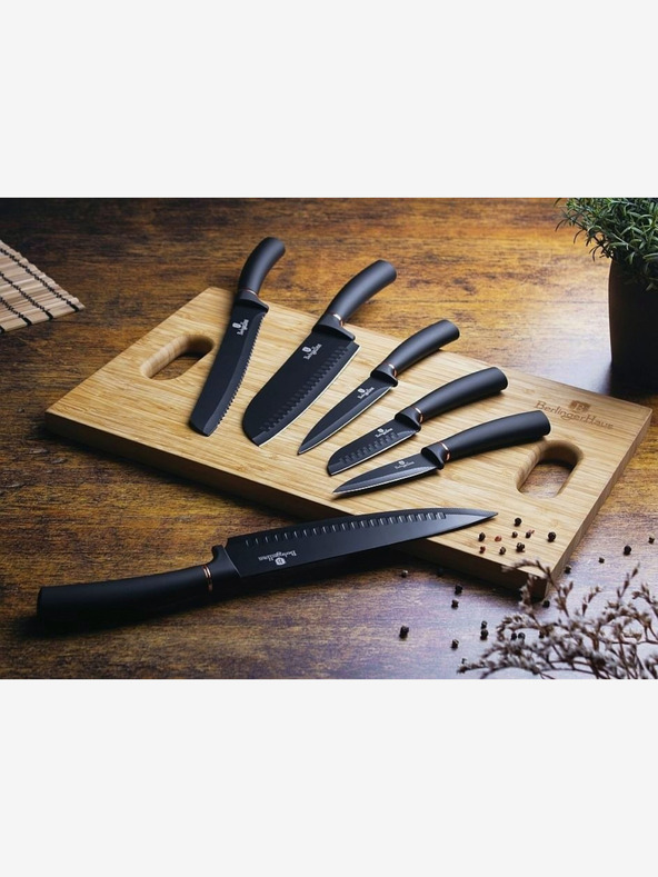 Berlingerhaus Hat darabos tapadásmentes kés szett BERLINGERHAUS Black Rose Collection