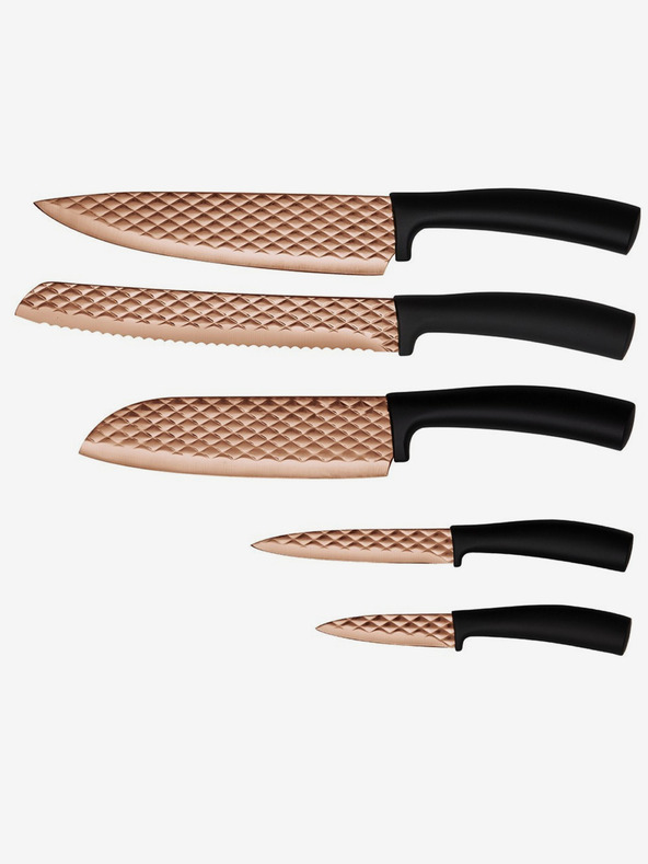 Berlingerhaus Öt darabos tapadásmentes kés szett BERLINGERHAUS Black Rose Collection