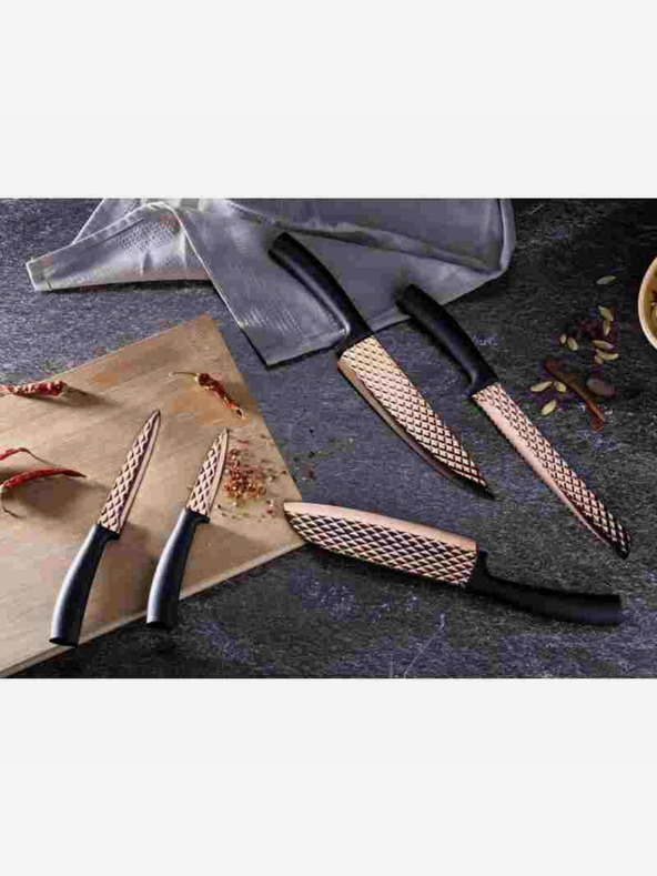 Berlingerhaus Öt darabos tapadásmentes kés szett BERLINGERHAUS Black Rose Collection