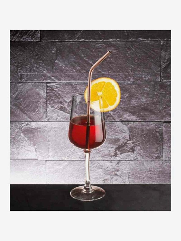 Berlingerhaus Hat darab rozsdamentes acél szívószálból álló készlet BERLINGERHAUS Rosegold