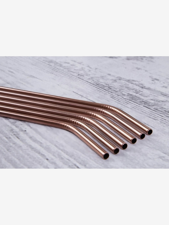 Berlingerhaus Hat darab rozsdamentes acél szívószálból álló készlet BERLINGERHAUS Rosegold