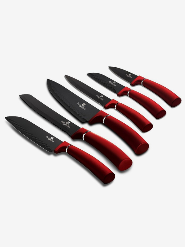 Berlingerhaus BERLINGERHAUS Burgundy Metallic Line hat késből álló készlet tapadásmentes felülettel