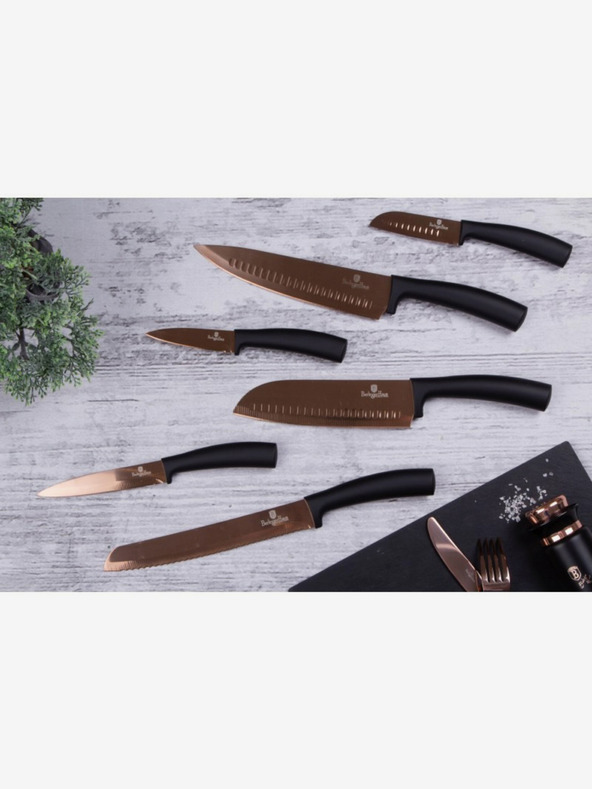 Berlingerhaus BERLINGERHAUS Rosegold Metallic Line hat darabos késkészlet tapadásmentes felülettel