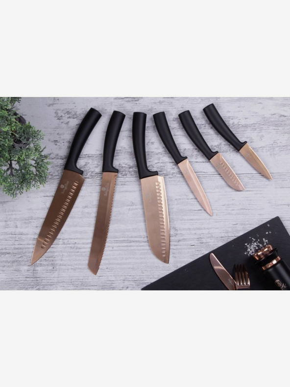 Berlingerhaus BERLINGERHAUS Rosegold Metallic Line hat darabos késkészlet tapadásmentes felülettel