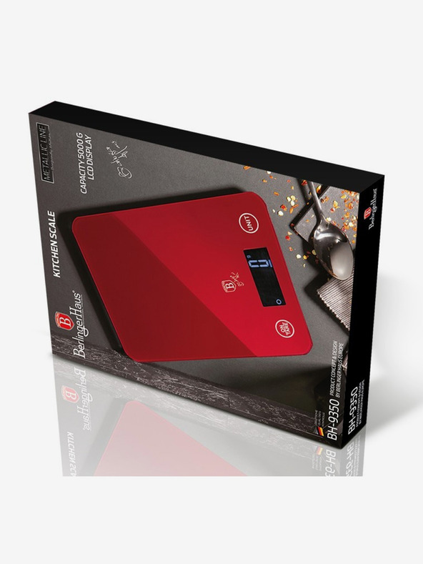 Berlingerhaus Digitális konyhai mérleg 5 kg BERLINGERHAUS Burgundy Metallic Line