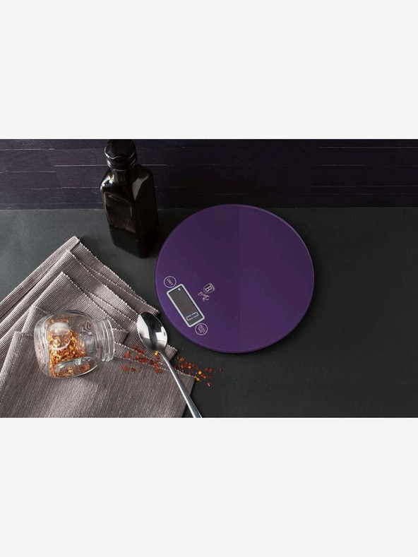 Berlingerhaus Konyhai digitális kerek mérleg 5 kg-os lila Eclipse Collection BERLINGERHAUS