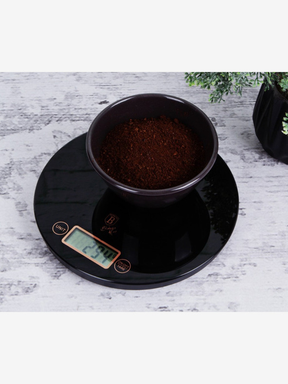 Berlingerhaus Digitális konyhai mérleg kerek 5 kg Black Rose Collection BERLINGERHAUS