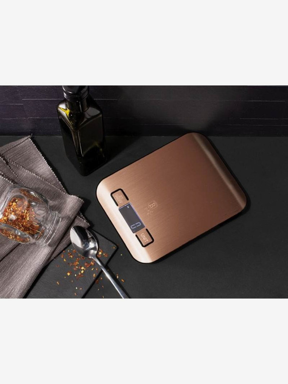 Berlingerhaus Digitális konyhai mérleg 5 kg Rózsaarany metál vonal BERLINGERHAUS