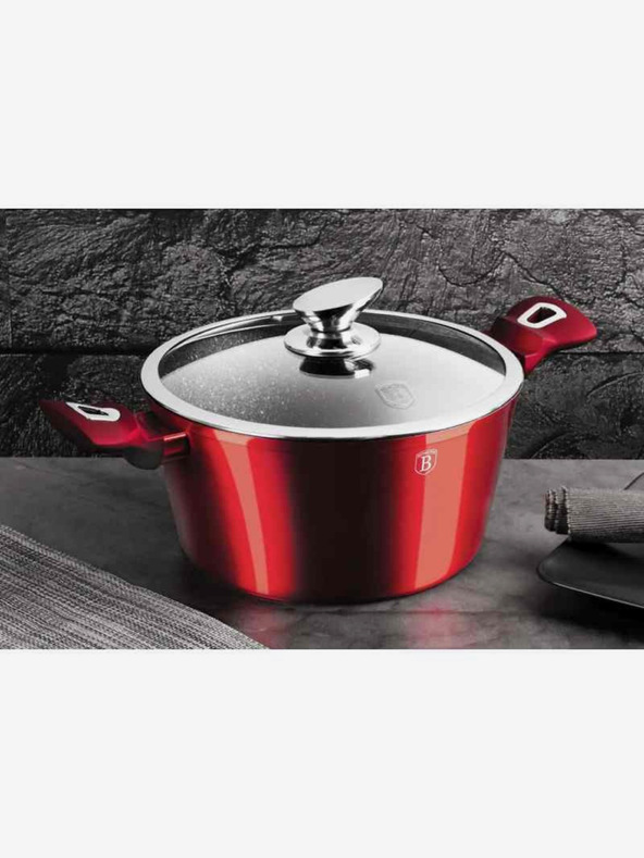 Berlingerhaus Lábas márvány felülettel és fedővel BERLINGERHAUS Burgundy Metallic Line