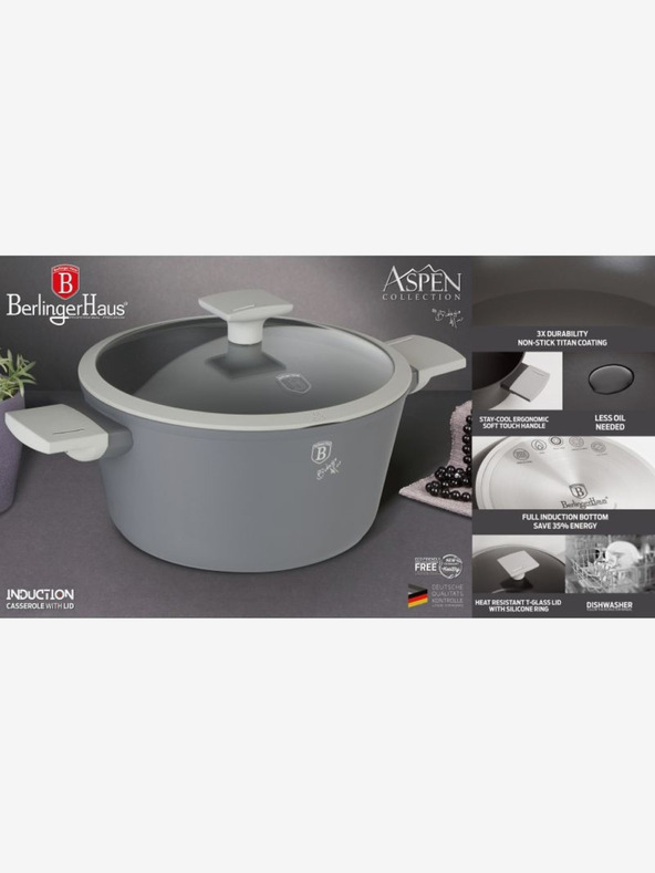 Berlingerhaus Serpenyő titán tapadásmentes felülettel 28 cm Aspen Collection BERLINGERHAUS Aspen Collection BERLINGERHAUS