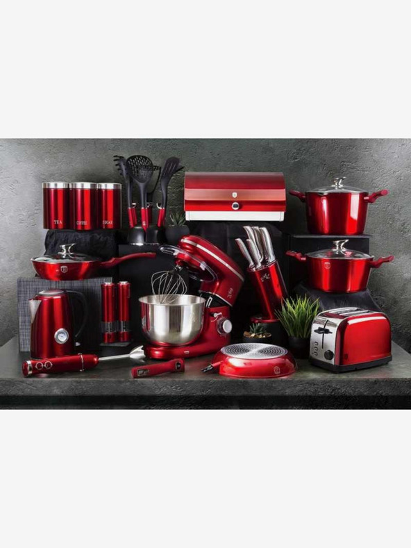 Berlingerhaus Lábas márvány felülettel és fedővel 24 cm Burgundy Metallic Line BERLINGERHAUS