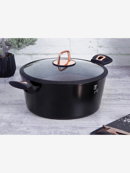 Berlingerhaus Wok serpenyő márvány felülettel BERLINGERHAUS Black Rose Collection (28 cm)