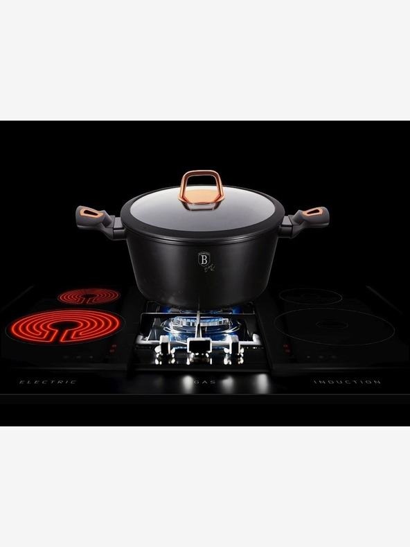 Berlingerhaus Wok serpenyő márvány felülettel BERLINGERHAUS Black Rose Collection (28 cm)