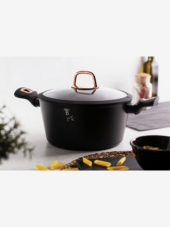 Berlingerhaus Wok serpenyő márvány felülettel BERLINGERHAUS Black Rose Collection (28 cm)