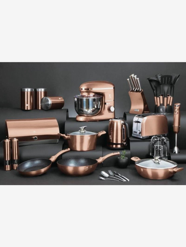 Berlingerhaus Serpenyő márvány felülettel és fedővel 28 cm Rosegold Metallic Line BERLINGERHAUS