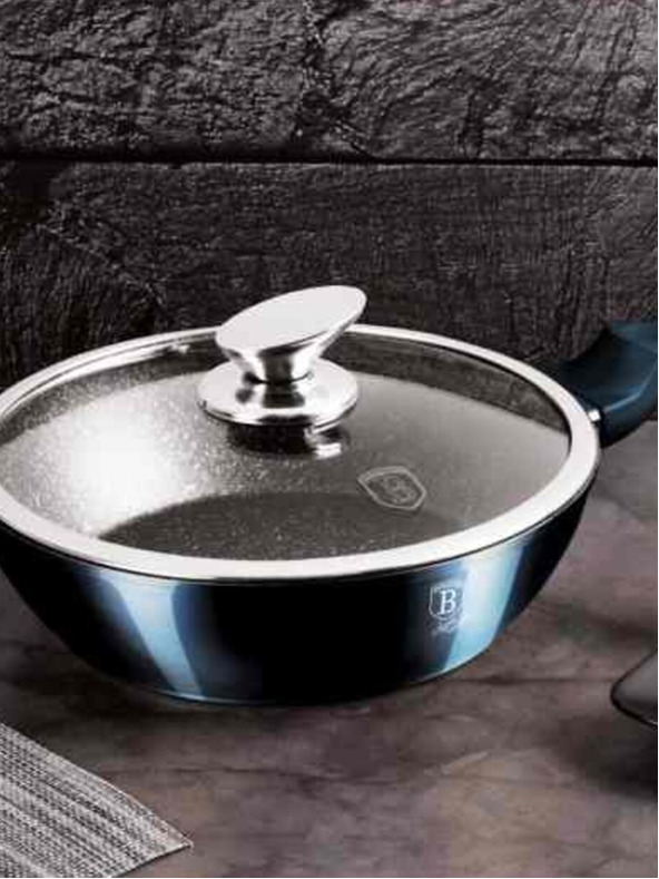 Berlingerhaus 13 darabos készlet Aquamarine Metallic Line BERLINGERHAUS edények márványozott felülettel