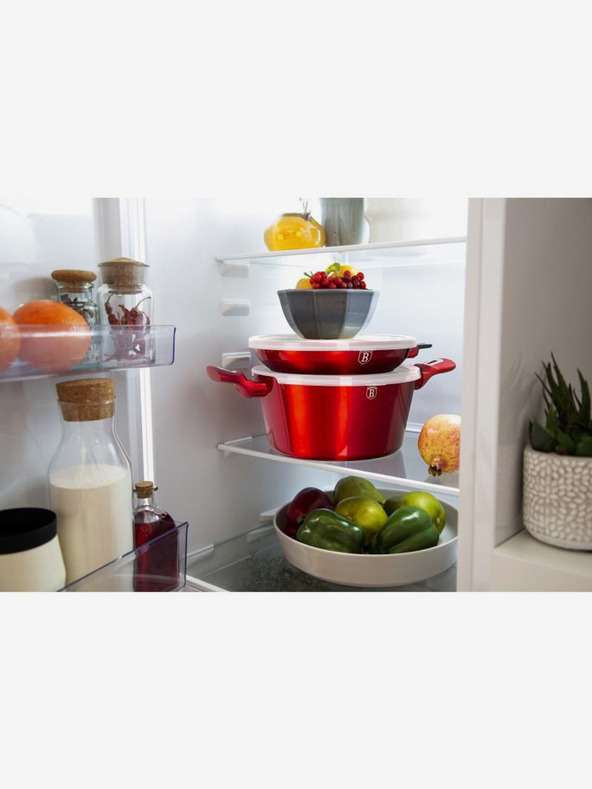 Berlingerhaus Főzőedénykészlet márvány felülettel 22 db Burgundy Metallic Line BERLINGERHAUS