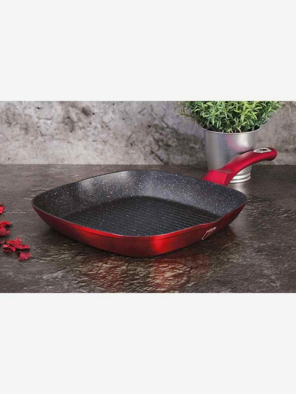 Berlingerhaus Serpenyő márvány felülettel 3 db-os készlet Burgundy Metallic Line BERLINGERHAUS