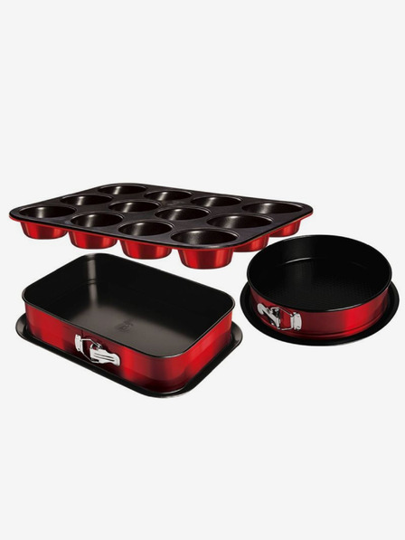 Berlingerhaus Sütőtálcakészlet titán tapadásmentes felülettel 3 db Metallic Line Burgundy Edition BERLINGERHAUS Metallic Line Burgundy Edition BERLINGERHAUS