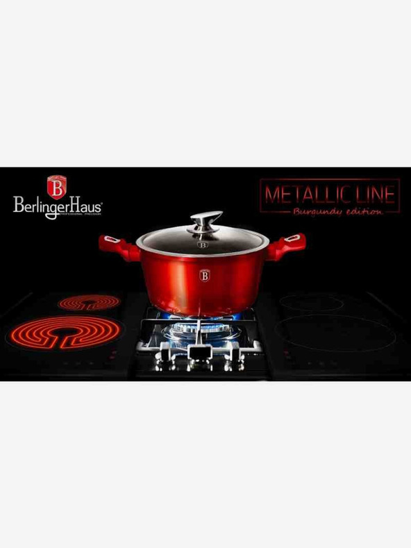 Berlingerhaus Edénykészlet márványozott felülettel 3 db Burgundy Metallic Line BERLINGERHAUS