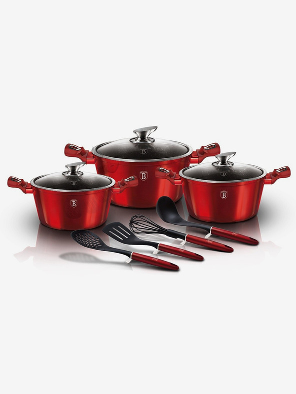 Berlingerhaus Edénykészlet márvány felülettel 10 db Burgundy Metallic Line BERLINGERHAUS BERLINGERHAUS