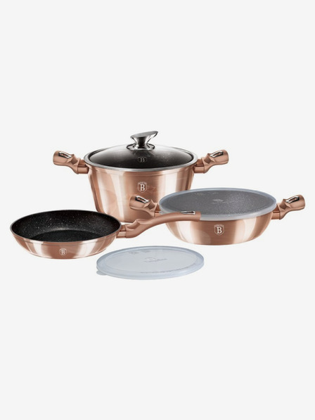 Berlingerhaus Edénykészlet márványfelülettel 6 db Rosegold Metallic Line BERLINGERHAUS