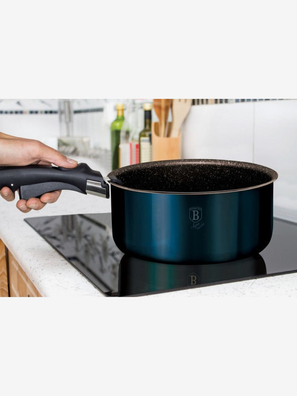 Berlingerhaus Főzőedénykészlet levehető fogantyúval 9 db Aquamarine Metallic Line BERLINGERHAUS