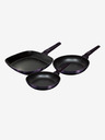 Berlingerhaus Serpenyő titán felülettel 3 db-os készlet Lila Eclipse Collection grill BERLINGERHAUS