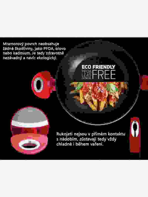 Berlingerhaus Wok serpenyő márvány felülettel BERLINGERHAUS Burgundy Metallic Line (28 cm)