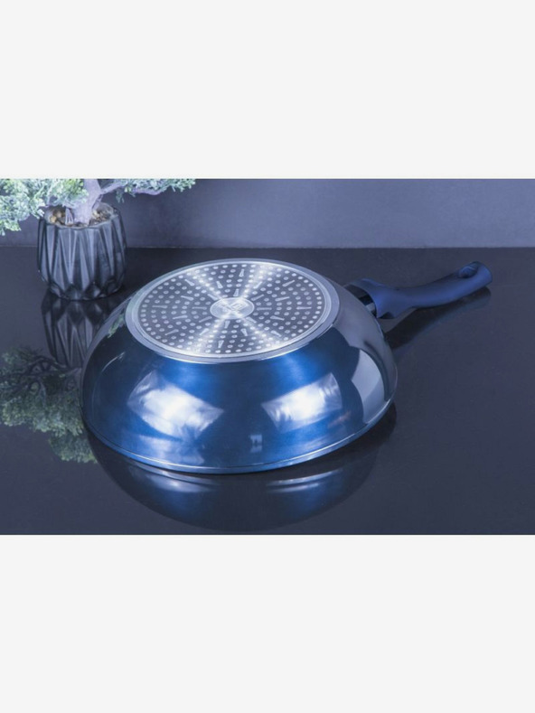 Berlingerhaus Wok serpenyő márvány felülettel 28 cm BERLINGERHAUS Metallic Line Aquamarine Edition