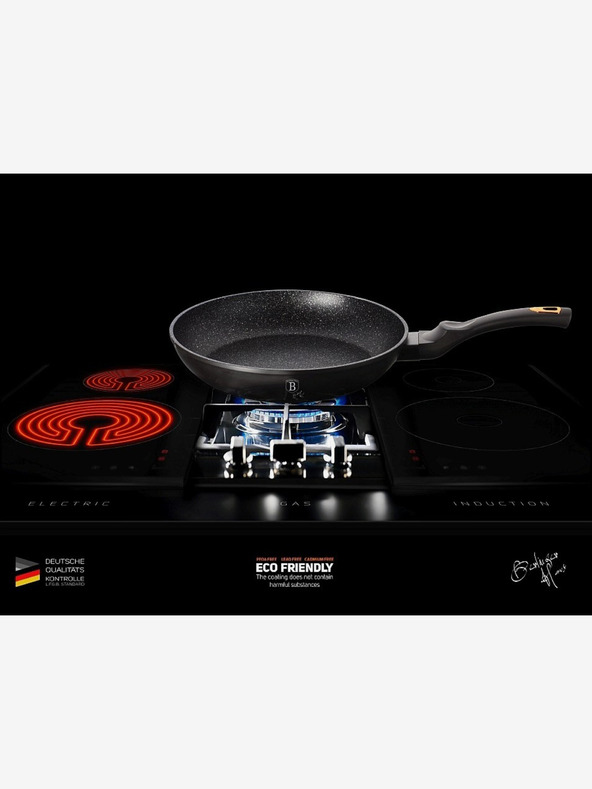 Berlingerhaus Grillserpenyő márványozott felülettel 28 cm Black Rose Collection BERLINGERHAUS