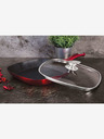 Berlingerhaus Grill serpenyő fedővel és márvány felülettel 28 cm Burgundy Metallic Line BERLINGERHAUS