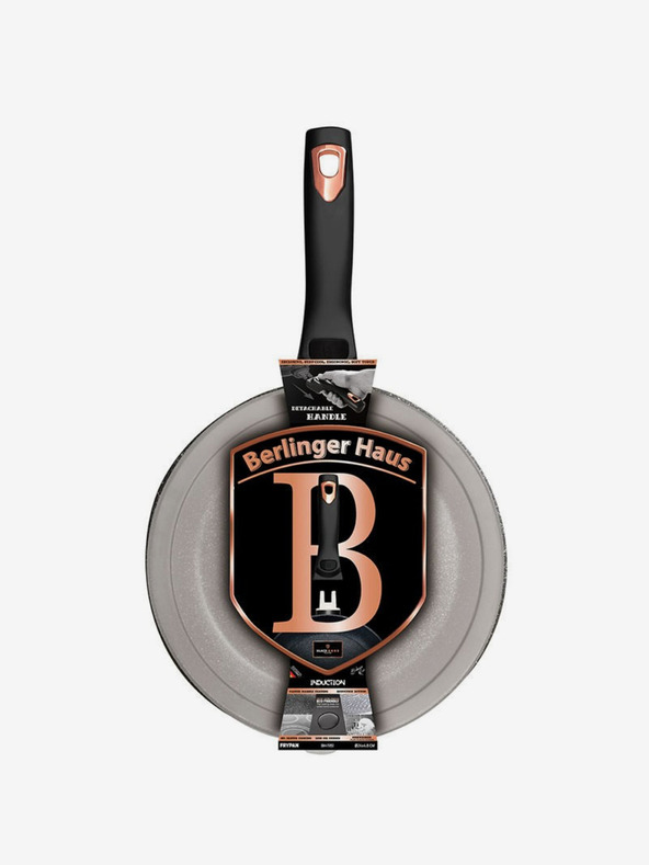 Berlingerhaus Serpenyő levehető fogantyúval + fedéllel 24 cm Black Rose Collection BERLINGERHAUS