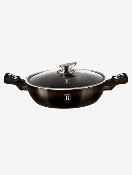 Berlingerhaus Mély serpenyő fedővel 24 cm Shiny Black Collection BERLINGERHAUS