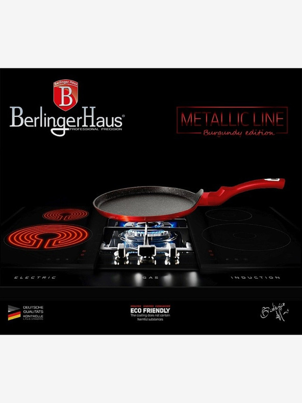 Berlingerhaus 25 cm-es márvány felületű palacsintaserpenyő BERLINGERHAUS Burgundy Metallic Line
