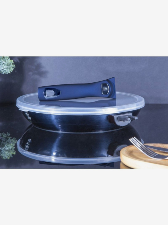 Berlingerhaus Serpenyő levehető fogantyúval + fedővel 28 cm BERLINGERHAUS Metallic Line Aquamarine Edition BERLINGERHAUS Metallic Line Aquamarine Edition