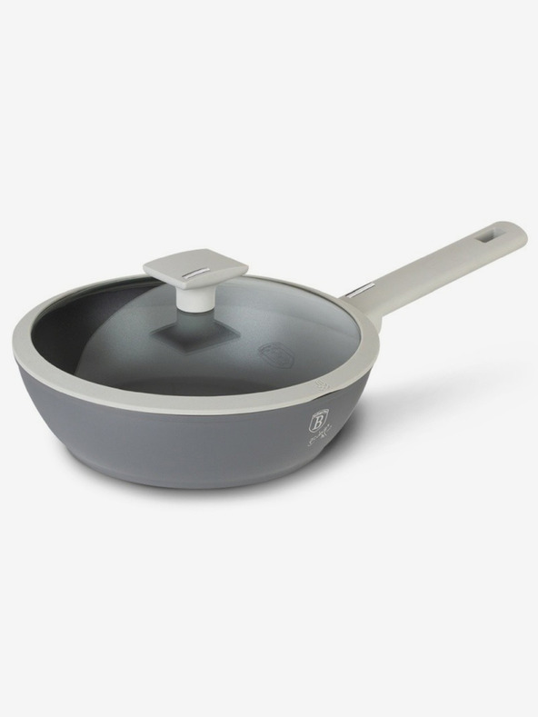 Berlingerhaus Mély serpenyő fedővel, titánium felülettel 24 cm Aspen Collection BERLINGERHAUS