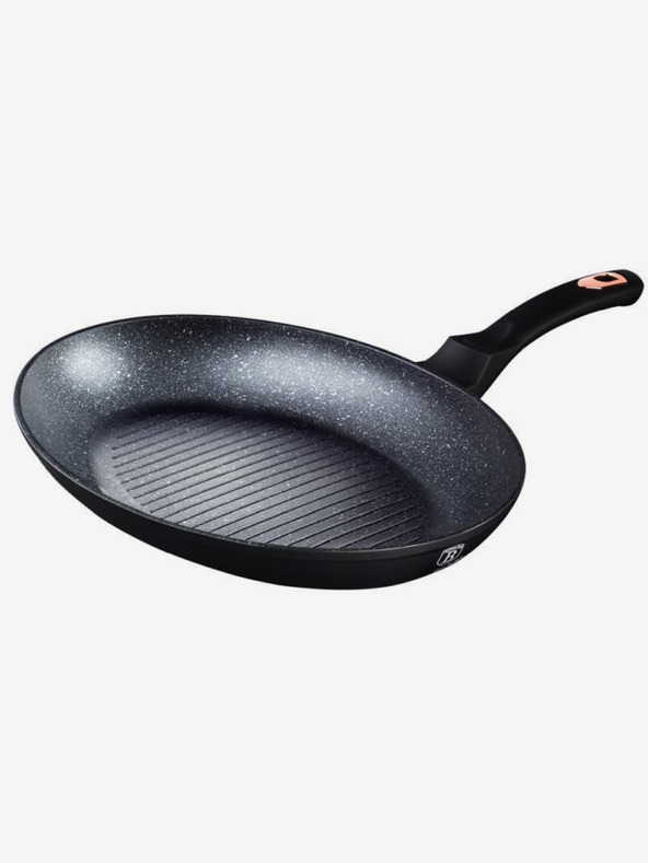 Berlingerhaus Hal- és steak serpenyő márványozott felülettel 35 cm Black Rose Collection BERLINGERHAUS