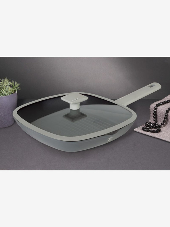Berlingerhaus Grillserpenyő fedővel, titán tapadásmentes bevonattal 28 cm Aspen Collection BERLINGERHAUS