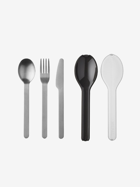 Mepal Mepal Ellipse rozsdamentes acél utazó evőeszközkészlet ezüst és fekete színben