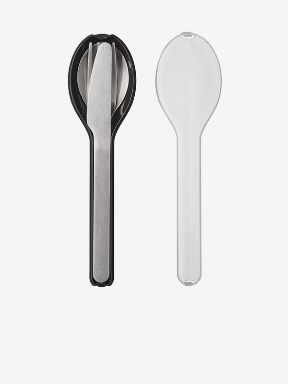 Mepal Mepal Ellipse rozsdamentes acél utazó evőeszközkészlet ezüst és fekete színben