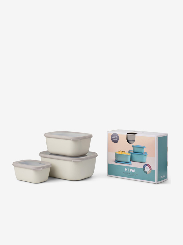 Mepal Mepal Cirqula tálkészlet világosszürke színben (750 + 1500 + 3000 ml)