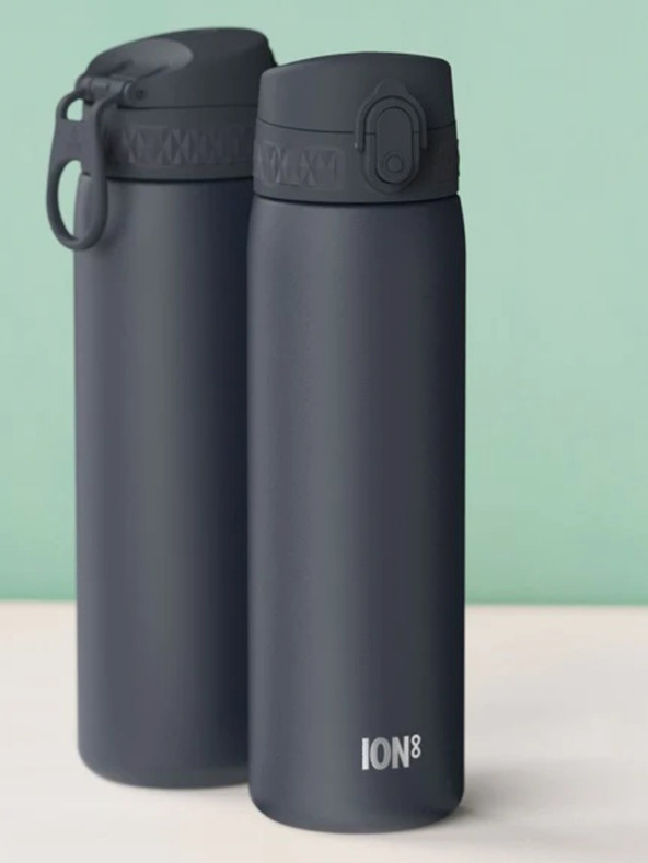 ION8 Sötétkék rozsdamentes termosz Ion8 One Touch Ash Navy (500 ml)
