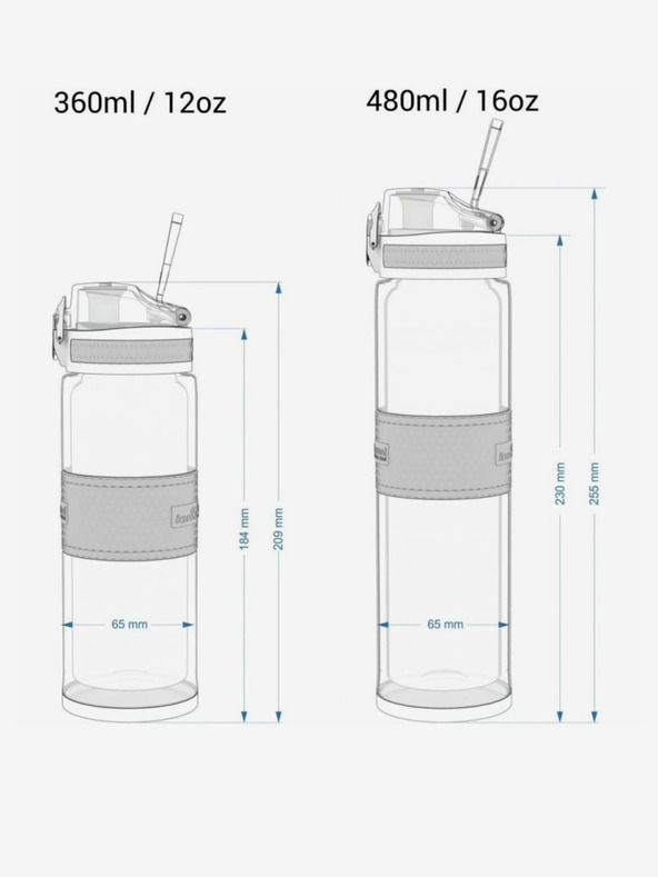 ION8 Sötétkék rozsdamentes termosz Ion8 One Touch Ash Navy (500 ml)