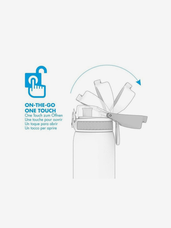 ION8 Sötétkék rozsdamentes termosz Ion8 One Touch Ash Navy (500 ml)