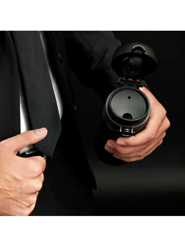 ION8 Ion8 Hot Shot Rozsdamentes utazó termobögre Black 360 ml