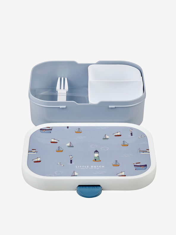 Mepal Világoskék mintás uzsonnás doboz gyerekeknek Mepal Campus Sailors Bay