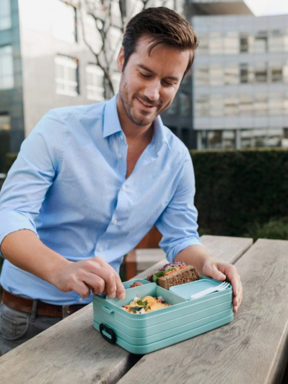 Mepal Régi rózsaszín Mepal Bento Midi uzsonnás doboz