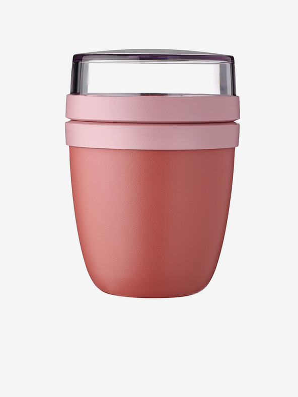 Mepal Rózsaszín ételtartó doboz Mepal Ellipse Mini 300 + 120 ml