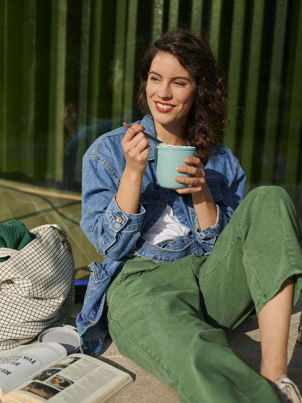 Mepal Rózsaszín ételtartó doboz Mepal Ellipse Mini 300 + 120 ml